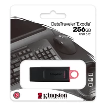 KINGSTON EXODIA DATA TRAVELER PENDRIVE 256GB USB 3.2 Gen1 Fekete KINGSTON EXODIA DATA TRAVELER PENDRIVE 256GB USB 3.2 Gen1 Fekete