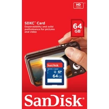 SanDisk 64GB SDXC memóriakártya Class 4 fényképezőgépekbe (SDSDB-064G-B35)