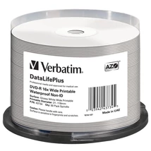 Verbatim DVD-R 16x nyomtatható fényes vízálló lemez 4,7 GB /NO ID/ - Cake (50)