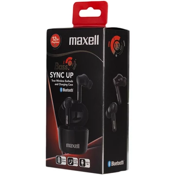 Maxell Bass13 SYNC UP TWS vezeték nélküli fülhallgató mikrofonnal, fekete_1