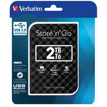 Verbatim 2TB HDD 2,5