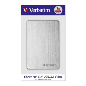 VERBATIM ALU Slim 1TB Store n Go 2.5'' Külső Merevlemez [USB 3.2] Ezüst