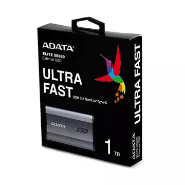 ADATA SE880 Külső SSD 1TB USB-C 3.2 gen 2x2 (2000/2000 MB/s) 