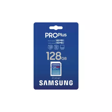 SAMSUNG PRO PLUS 128GB SDXC CL10 UHS-I U1 (180/130 MB/s)