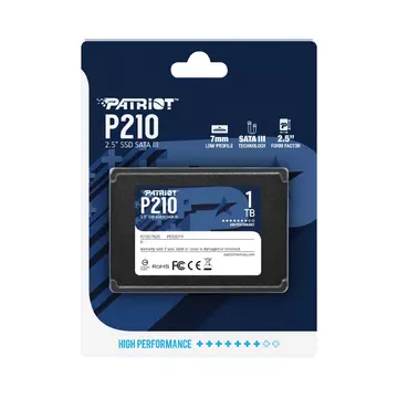 Patriot P210 1TB SSD Meghajtó 450/350 MB/s [2.5"/SATA3]