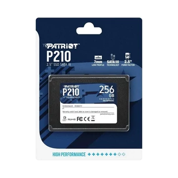Patriot P210 SSD merevlemez 256GB SATA III 2,5