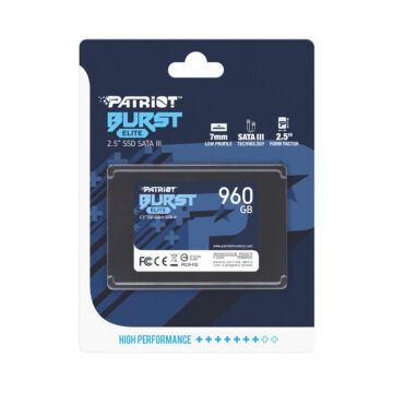 Patriot Burst Elite 960GB SSD Meghajtó 450/320 MB/s [2.5"/SATA3]
