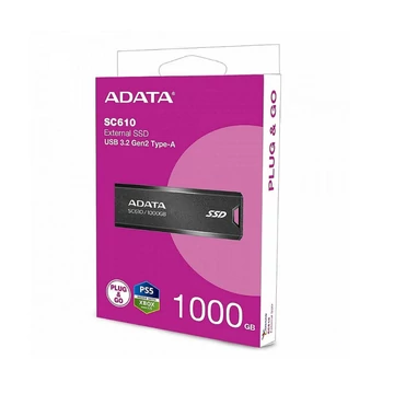 ADATA SC610 Külső SSD 1TB USB 3.2 gen 2 Fekete