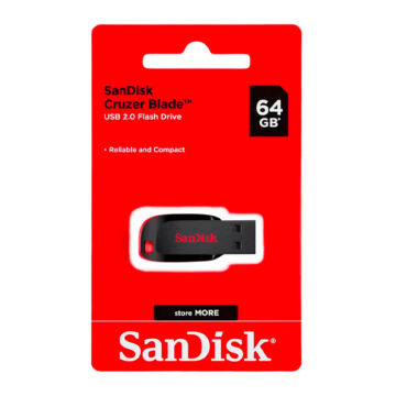 SanDisk Cruzer Blade 64GB Pendrive USB 2.0 (SDCZ50-064G-B35) - SDCZ50_064G_B35