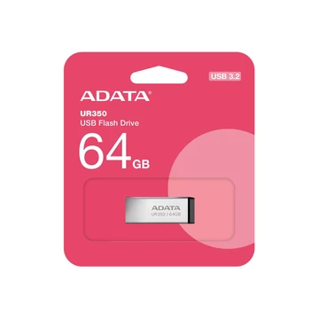 ADATA UR350 pendrive 64GB USB 3.2 Gen1 - fém/fekete