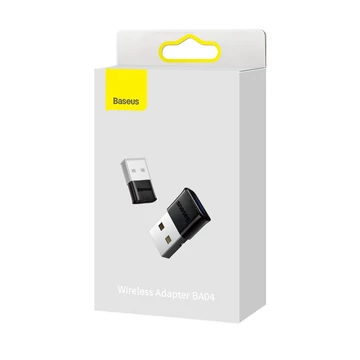 Baseus BA04 Bluetooth 5.1 adapter, fekete