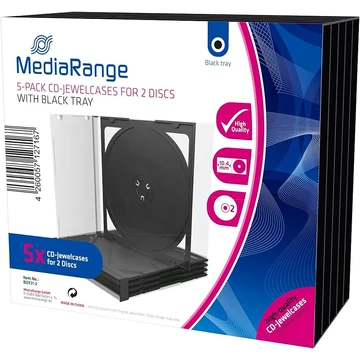 MediaRange dupla CD tok 10,4 mm - fekete (D1609)