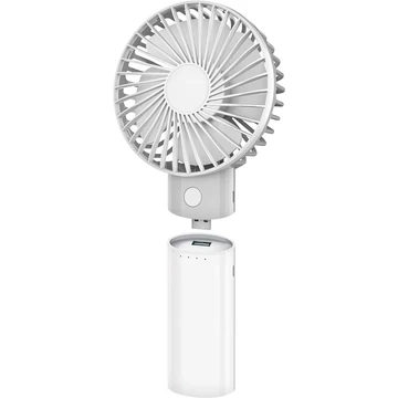 Platinet tölthető asztali ventilátor 4000 mAh powerbank funkcióval - fehér