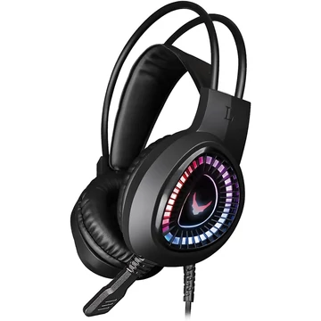 Varr Gaming VH8010 gaming fejhallgató 7.1 térhatású hangzással RGB LED világítással és mikrofonnal - fekete