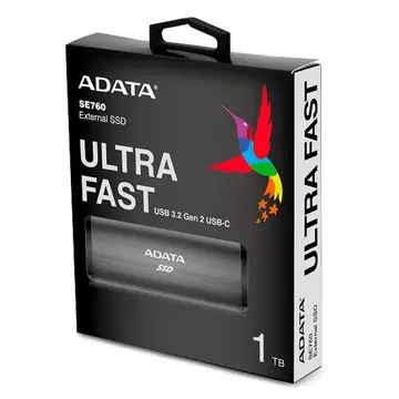 ADATA SE760 Külső SSD 1TB USB 3.2 Gen2 (1000/800 MB/s) 