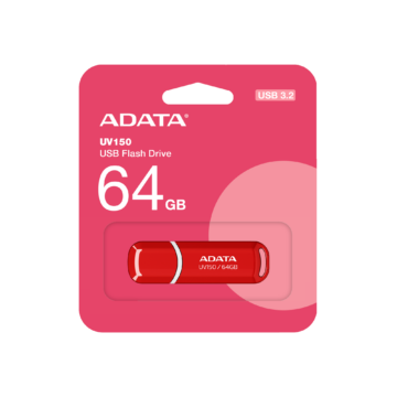 Adata UV150 Slim 64GB Pendrive USB 3.0 - Piros D2076 (AUV150-64G-RRD) - AUV150_64G_RRD
