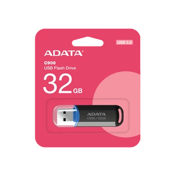 ADATA C906 PENDRIVE 32GB USB 2.0 Fekete (AC906-32G-RBK) - AC906_32G_RBK