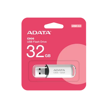 Adata C906 Compact 32GB Pendrive USB 2.0 - Fehér (AC906-32G-RWH) - AC906_32G_RWH