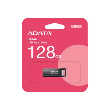 ADATA UR340 pendrive 128GB USB 3.2 100 MB/s olvasási sebességgel - fekete