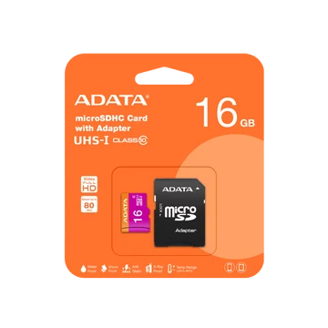 Adata Premier 16GB Micro SDHC Memóriakártya Class 10 + Adapter (AUSDH16GUICL10-RA1) - AUSDH16GUICL10_RA1