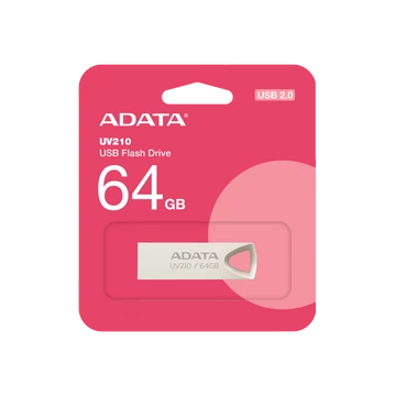ADATA UV210 pendrive 64GB USB 2.0 fémházas - ezüst (D2940)