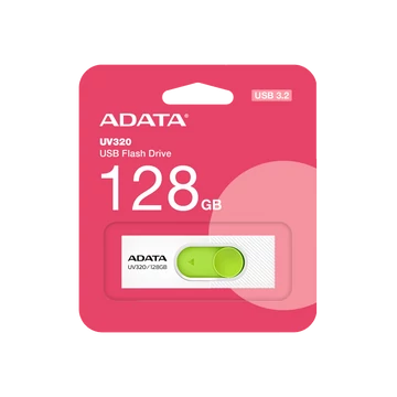 Adata UV320 128GB USB 3.0 pendrive - fehér/zöld - AUV320_128G_RWHGN