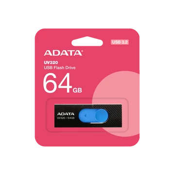 ADATA UV320 pendrive 64GB USB 3.1 - fekete/kék