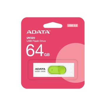 Adata UV320 32GB USB 3.0 pendrive - fehér/zöld - AUV320-32G-RWHGN