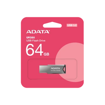 AUV350-16G-RBK ADATA UV350 PENDRIVE 64GB USB 3.2 Gen 1 Ezüst