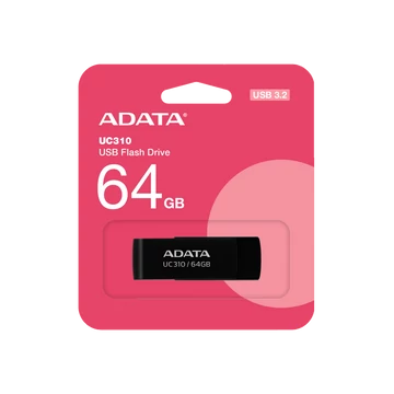 Adata UC310 64GB pendrive, USB 3.2 Gen1, fekete