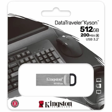 Kingston DataTraveler Kyson pendrive 512GB USB 3.2 Gen1 - ezüst