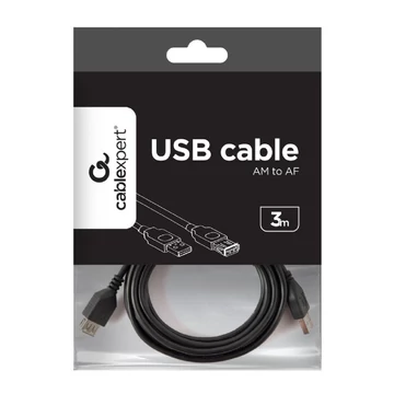 Gembird USB 2.0 hosszabbító kábel 3m