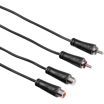 Hama audio hosszabbító kábel 2 RCA - 2 RCA, 5m (122278)