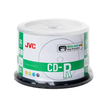 JVC CD-R 52X Nyomtatható Lemez - Cake (50)