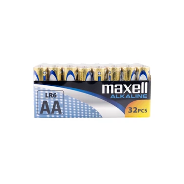 Maxell alkáli AA ceruza elem LR06 1,5V - 32 darabos csomag