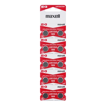 Maxell Alkáli LR1130 Gombelem - 5 db
