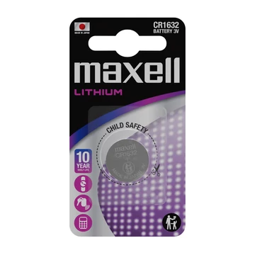 Maxell CR1632 lítium gombelem 3V - ezüst (1 db)