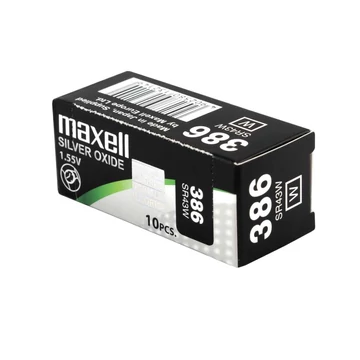 Maxell SR43W (386) ezüst-oxid gombelem 1.55V 105mAh - 1 db