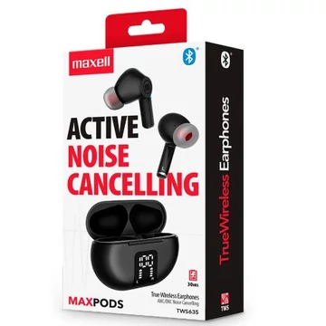 MAXELL MAXPods bluetooth fülhallgató, Fekete