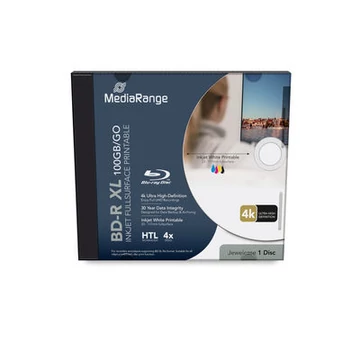 MediaRange BD-R XL Blu-Ray nyomtatható lemez 100 GB 4X - normál tokban