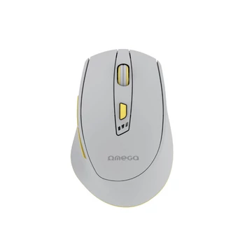 Omega OMC529 vezeték nélküli újratölthető egér Bluetooth 5.2 és 2.4GHz - szürke