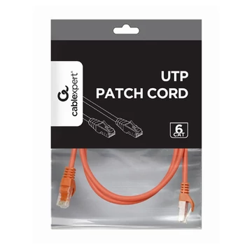 Gembird UTP Patch kábel CAT6 [RJ45] 1m, Piros