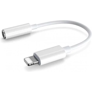 Platinet Lightning okostelefon adapter 3,5mm AUX-hoz - fehér