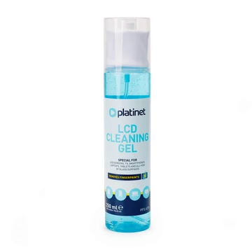 Platinet LCD képernyőtisztító gél 250 ml mikrószálas kendővel