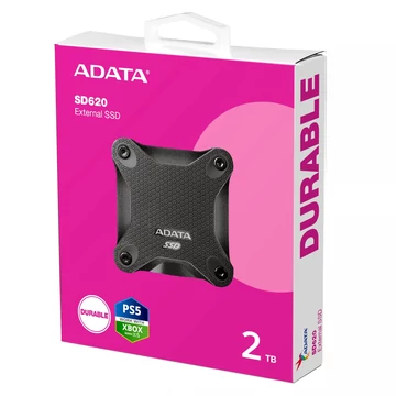 ADATA SD620 külső SSD 2TB USB 3.1 - fekete (520/460 MB/s)