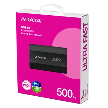 ADATA SD810 külső SSD 500GB USB 3.2 Gen 2 - fekete