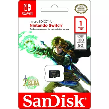 SanDisk microSDXC 1TB A1 UHS-I V30 U4 Nintendo switch,  Yosi Edition memóriakártya (100/90 MB/s)