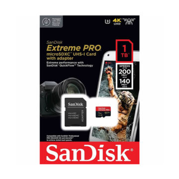 SanDisk Extreme Pro 1TB Micro SDXC + Adapter U3 V30 (200/140 MB/s)