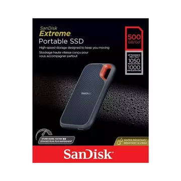 Sandisk Extreme Külső SSD 500GB V2 USB 3.2 Gen 2 (1050/1000 MB/s)