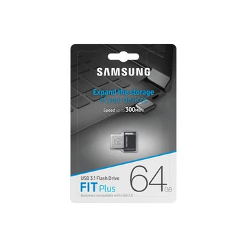 Samsung Fit Plus 64GB USB 3.1 Gen 2 Pendrive (300Mb/s) - MUF-64AB/EU